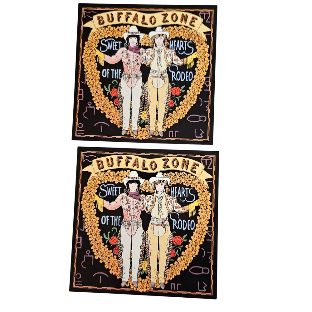 Sweethearts of the‎ Rodeo Buffalo Zone 1990 Promo Flat Poster 12x12 CBS D/S